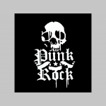 Punk rock skull - lebka  mikina bez kapuce